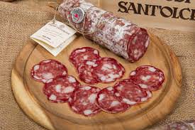 IL salame Sant'Olcese tagliato a fette