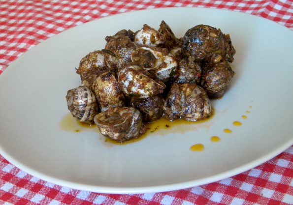 Lumache alla ligure, lumache in zimino. Conta la freschezza del prodotto.